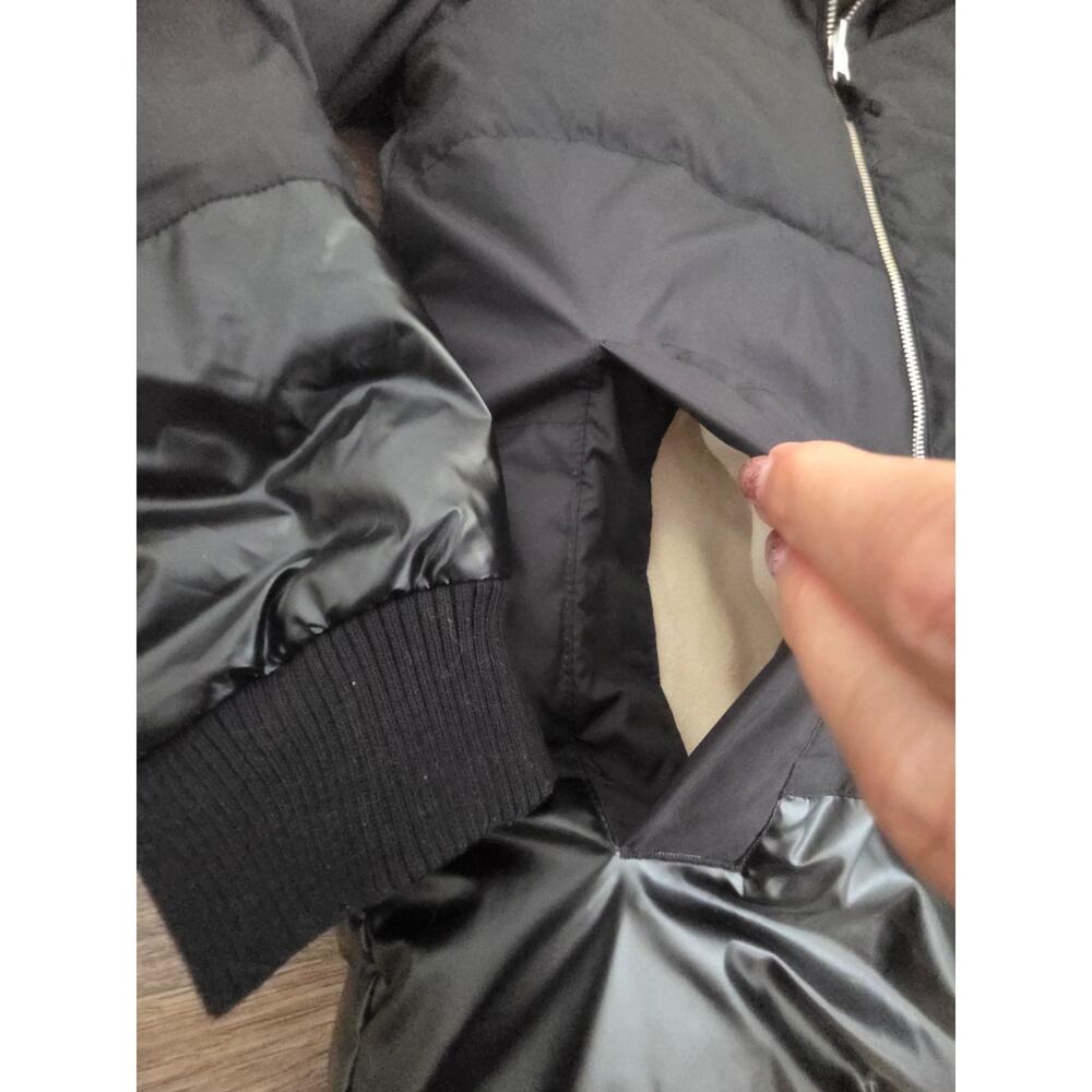 J.Crew Reversible Black Puffer Bomber Jacket with PrimaLoft (Size S) - Picture 2 of 7